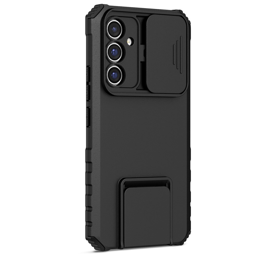 Coque Kickstand avec Protège Caméra Samsung Galaxy A56, Noir