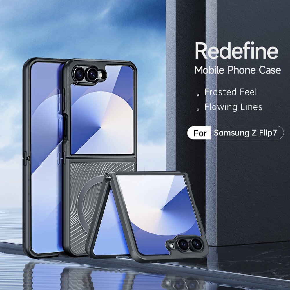 Coque Hybride Aimo Samsung Galaxy Z Flip 7, noir