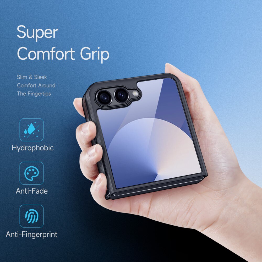 Coque Hybride Aimo Samsung Galaxy Z Flip 7, noir