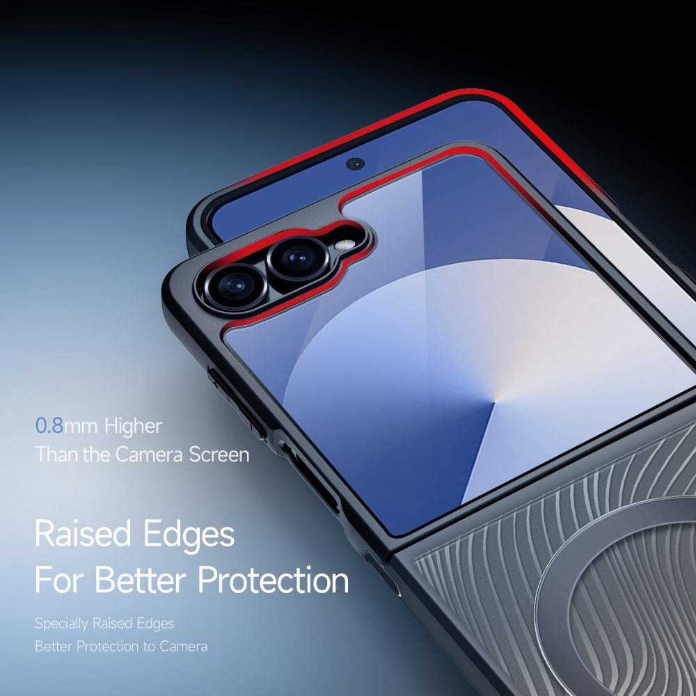 Coque Hybride Aimo Samsung Galaxy Z Flip 7, noir