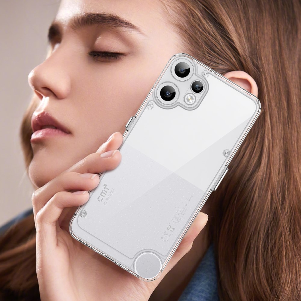 Coque hybride pour Nothing CMF Phone 2 Pro, Transparent