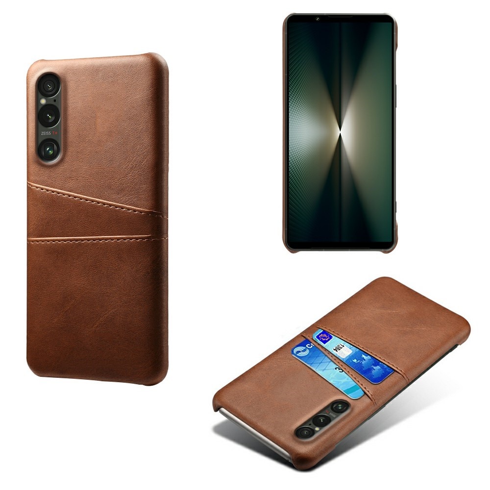 Coque Card Slots Sony Xperia 1 VII, Marron