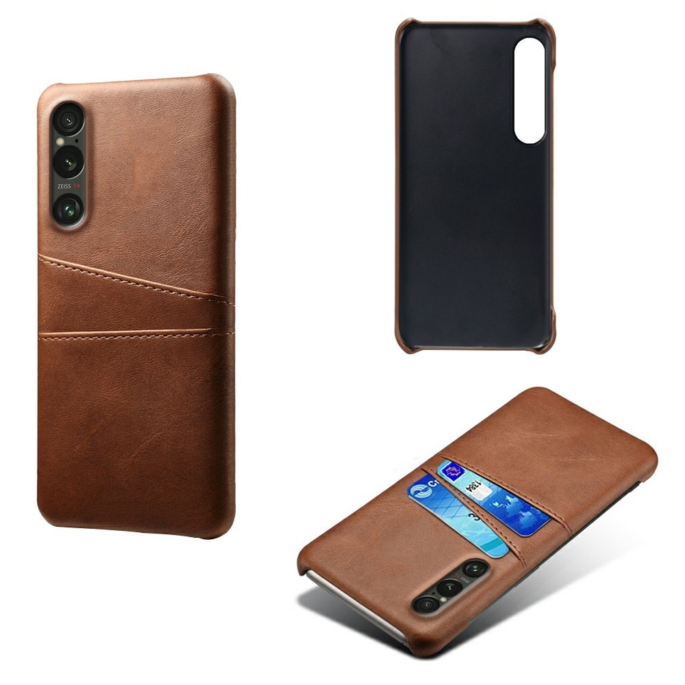 Coque Card Slots Sony Xperia 1 VII, Marron