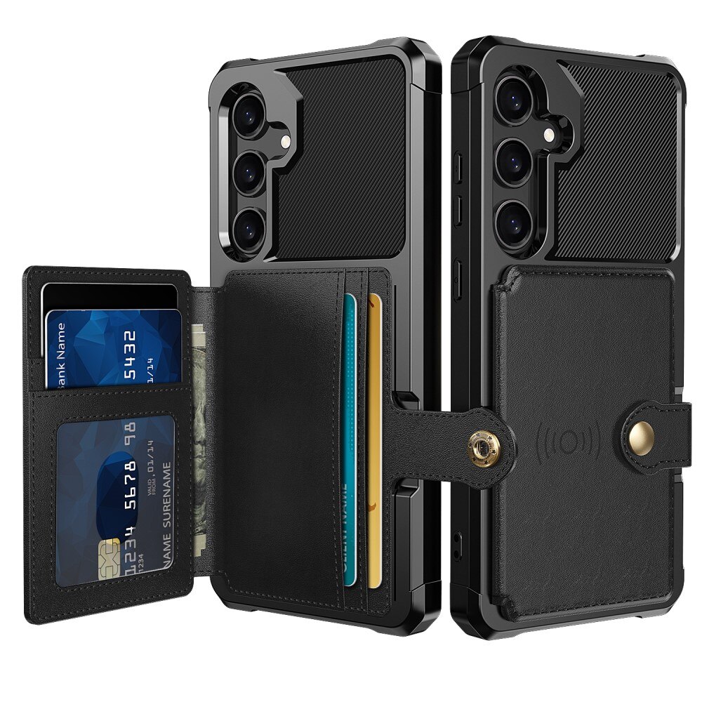Coque porte-cartes Tough Multi-slot Samsung Galaxy S24 FE, Noir
