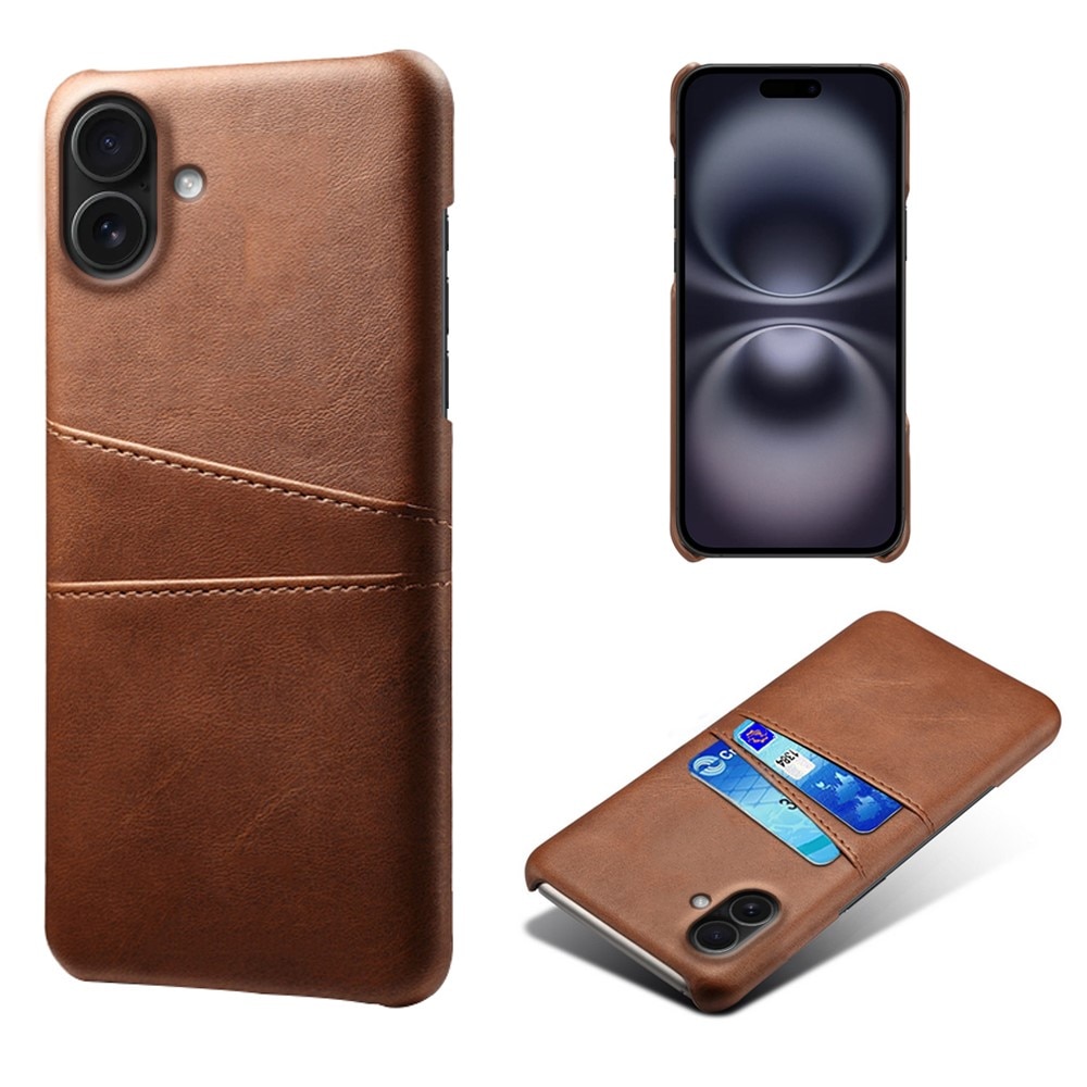 Coque Card Slots iPhone 17, Marron