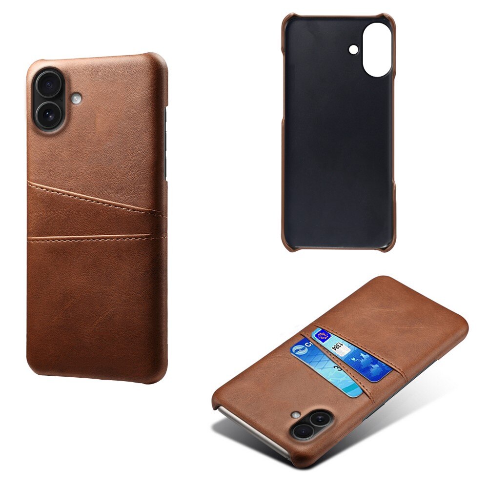 Coque Card Slots iPhone 17, Marron