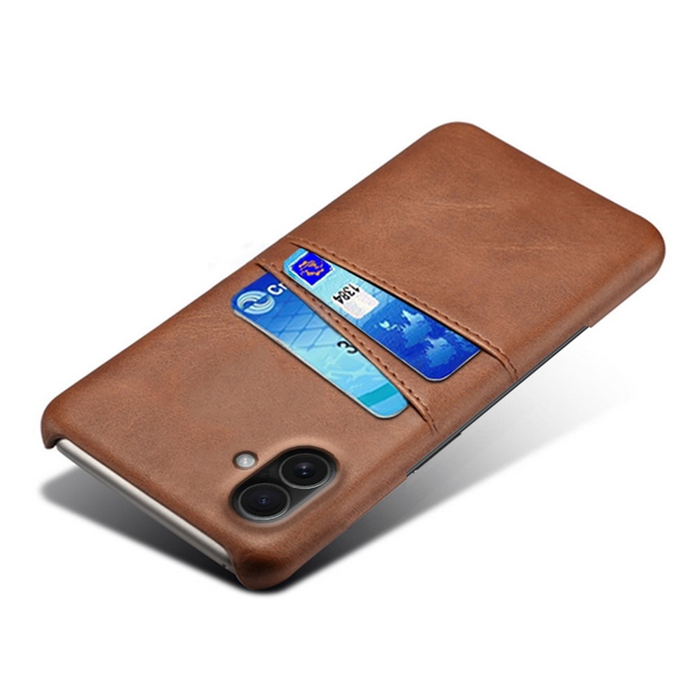 Coque Card Slots iPhone 17, Marron