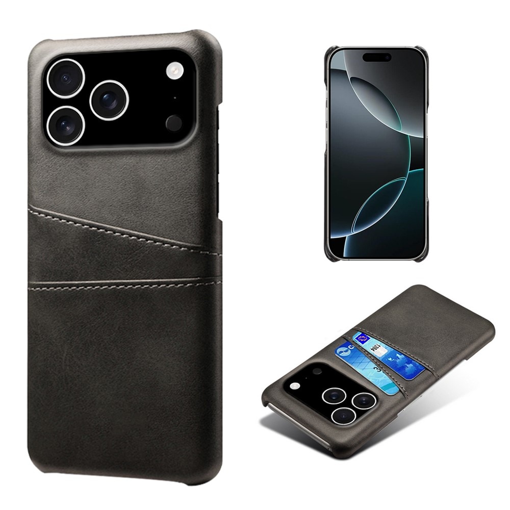 Coque Card Slots iPhone 17 Pro, Noir