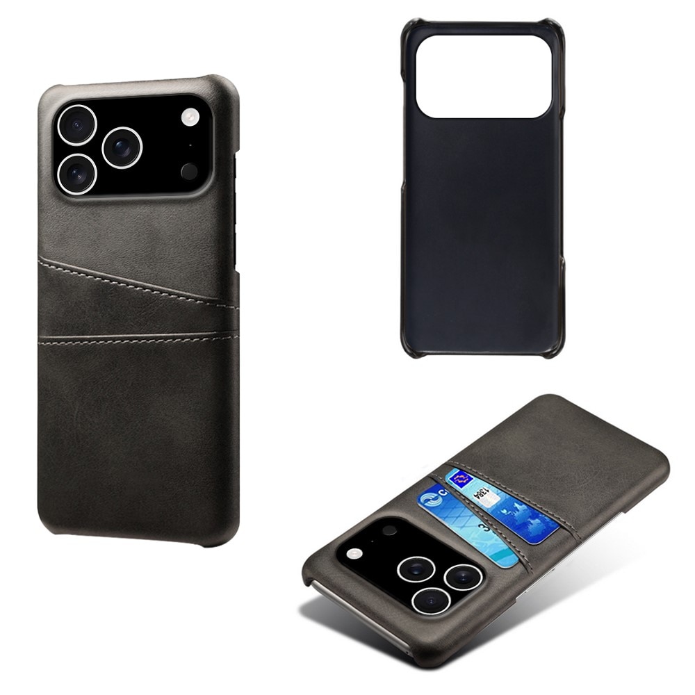 Coque Card Slots iPhone 17 Pro, Noir