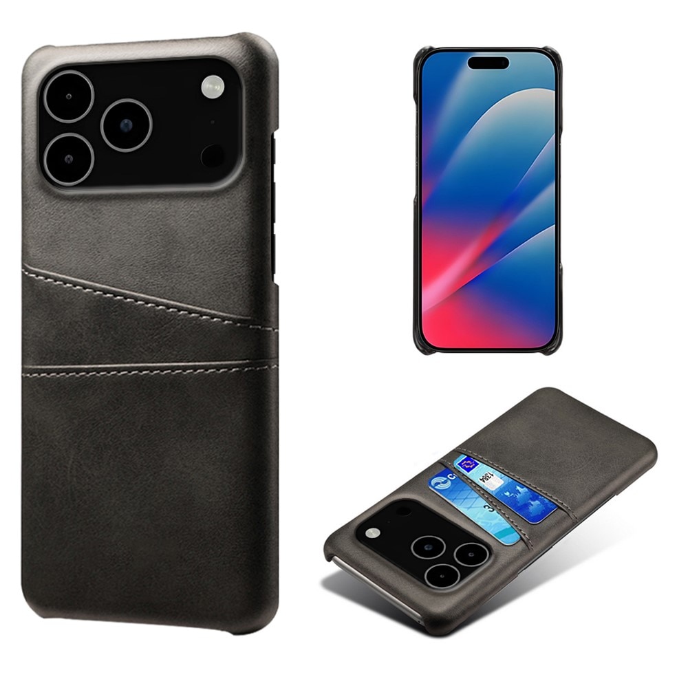 Coque Card Slots iPhone 17 Pro Max, Noir