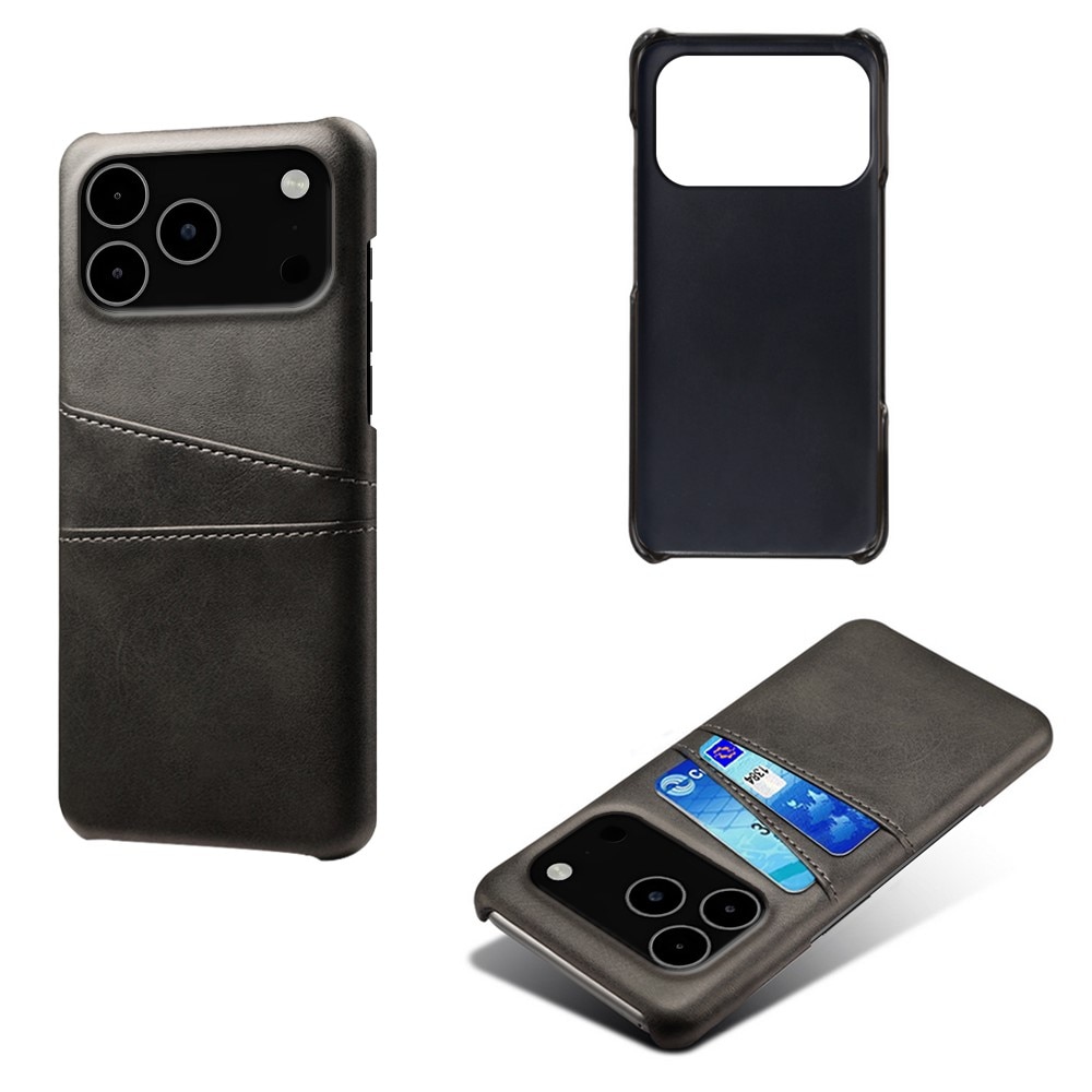 Coque Card Slots iPhone 17 Pro Max, Noir