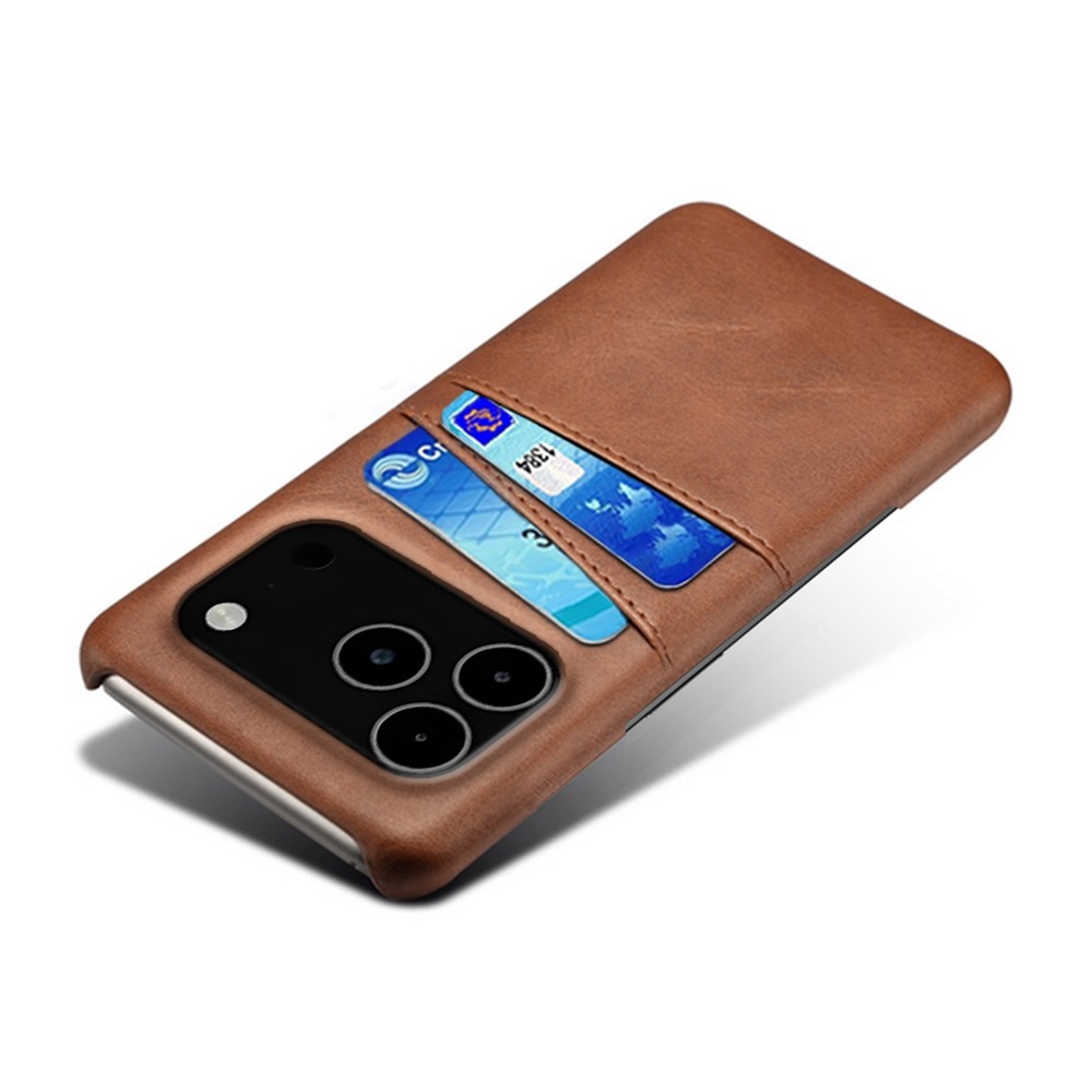 Coque Card Slots iPhone 17 Pro Max, Marron