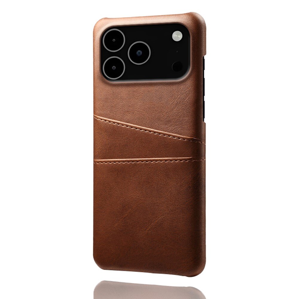 Coque Card Slots iPhone 17 Pro Max, Marron
