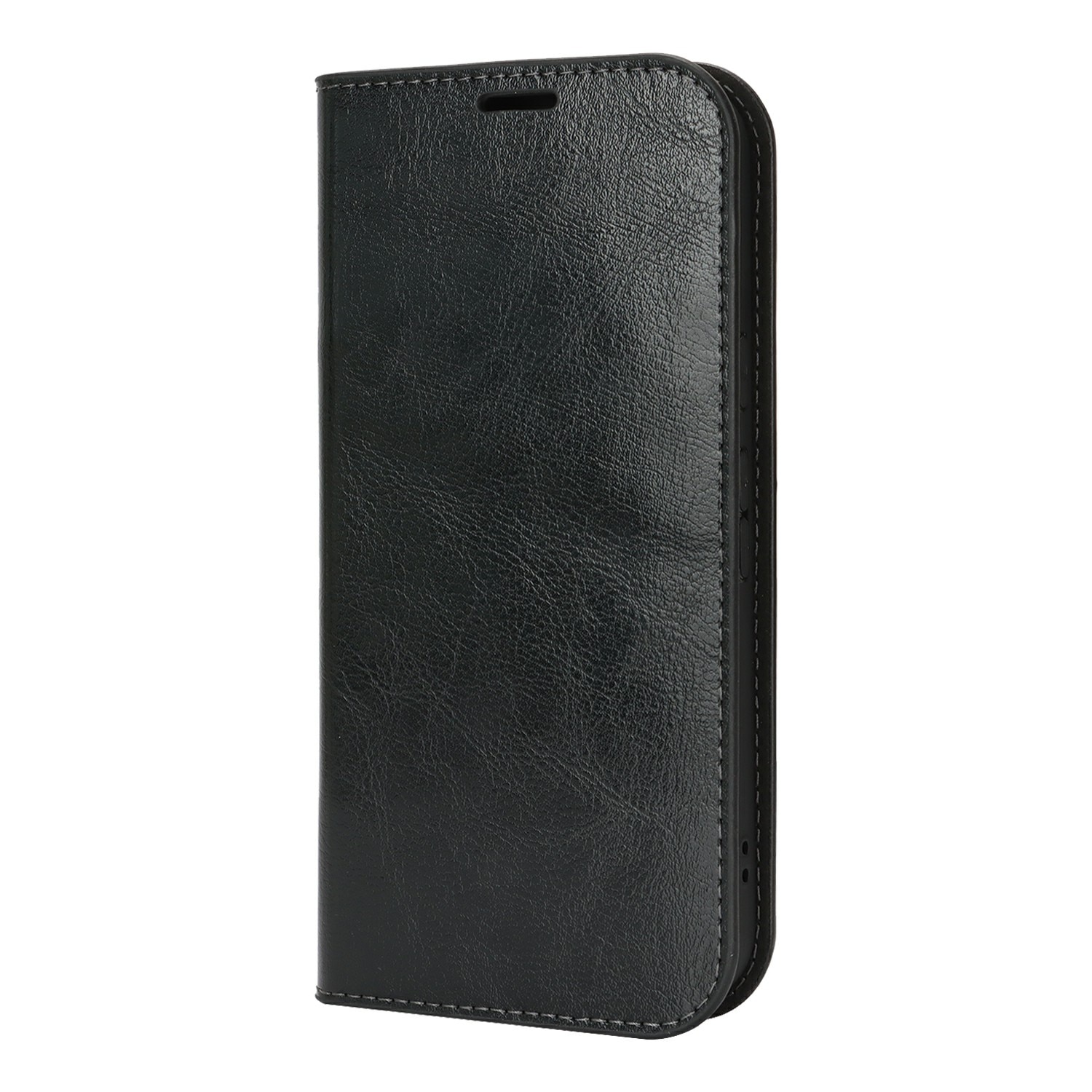 Coque portefeuille en cuir Veritable Google Pixel 10, Noir