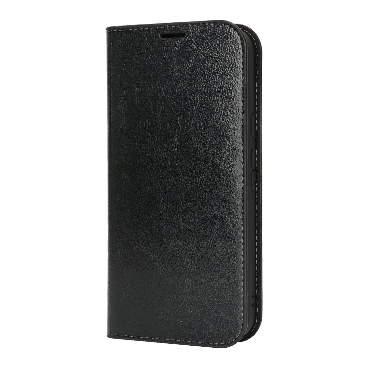 Coque portefeuille en cuir Veritable Google Pixel 10 Pro XL, Noir