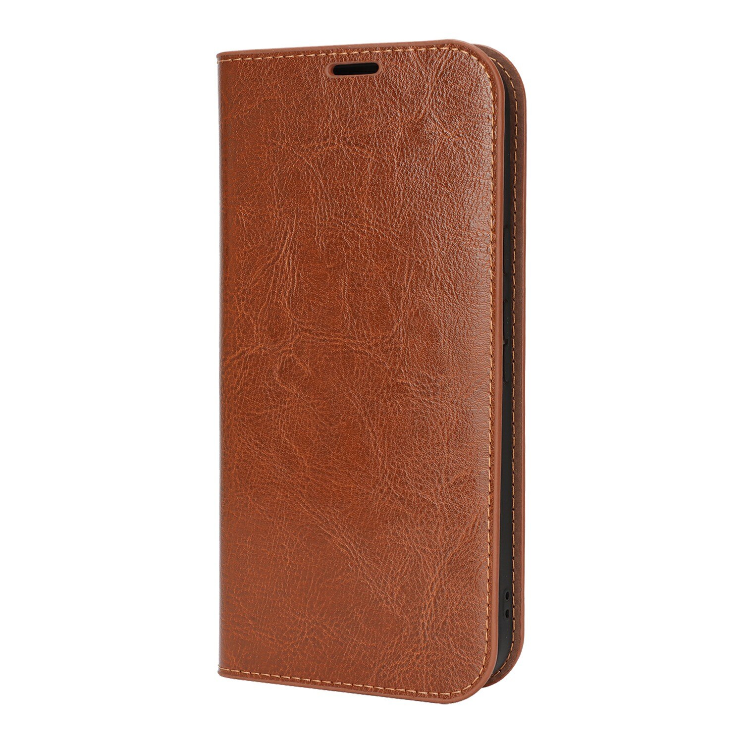 Coque portefeuille en cuir Veritable Google Pixel 10 Pro XL, Marron