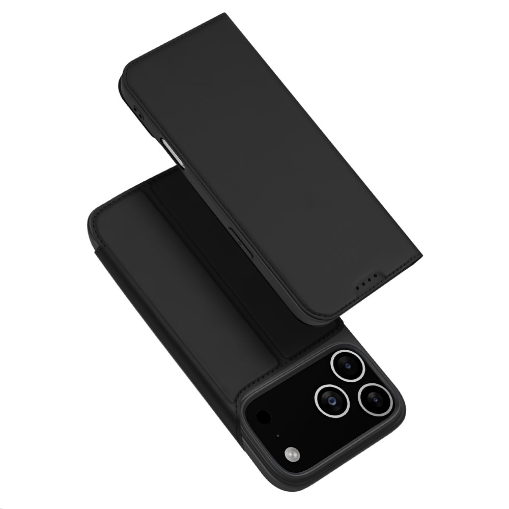 Étui portefeuille Skin Pro Series iPhone 17 Pro Max, Noir