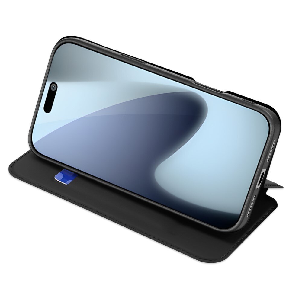 Étui portefeuille Skin Pro Series iPhone 17 Pro Max, Noir