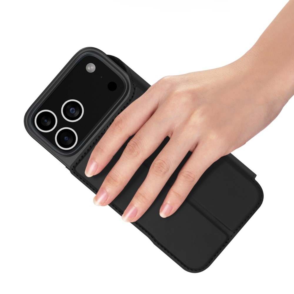 Étui portefeuille Skin Pro Series iPhone 17 Pro Max, Noir