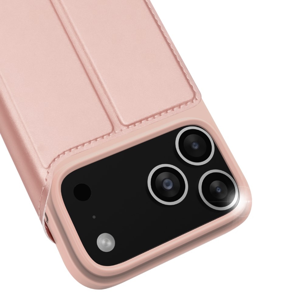 Étui portefeuille Skin Pro Series iPhone 17 Pro, Or rose
