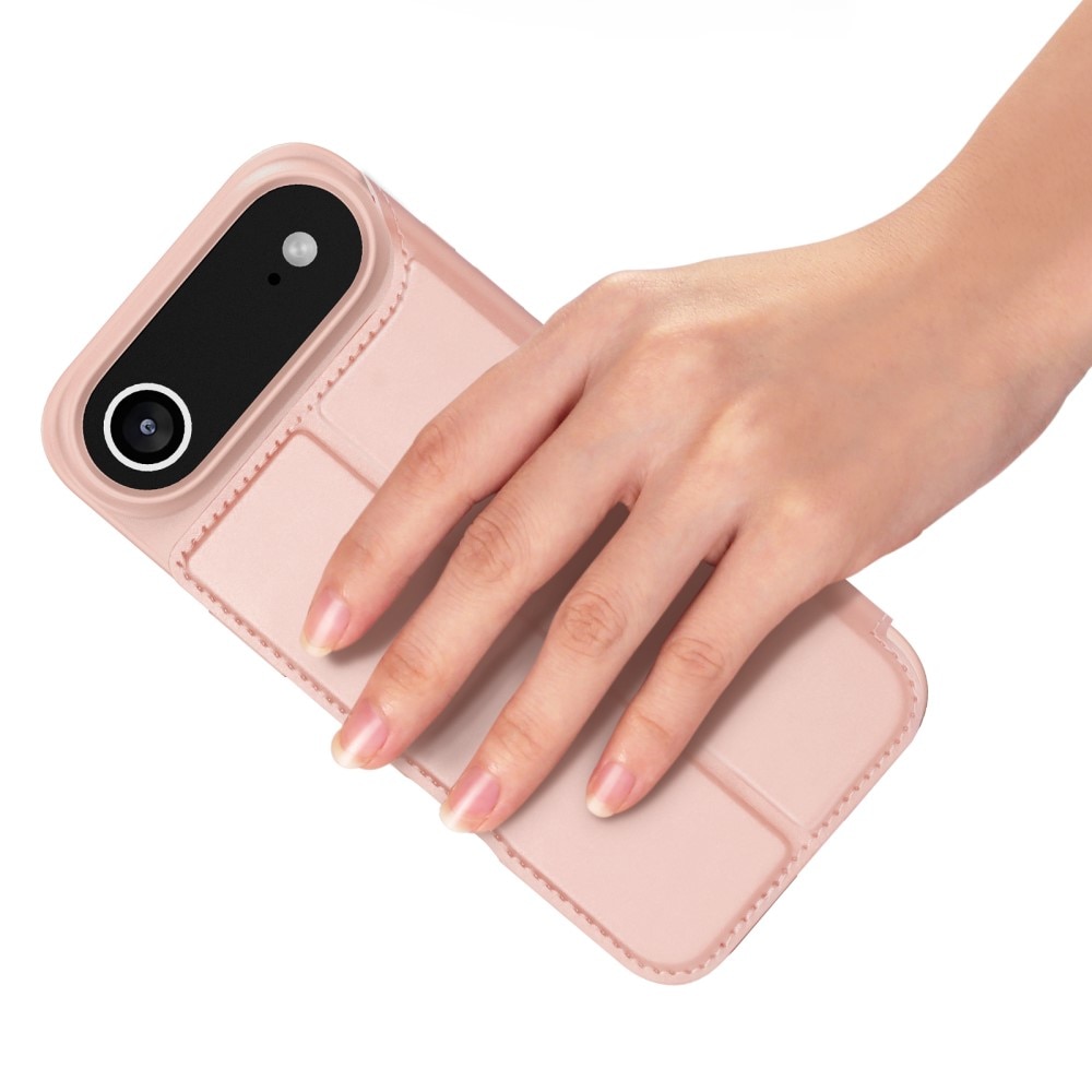Étui portefeuille Skin Pro Series iPhone 17 Air, Or rose