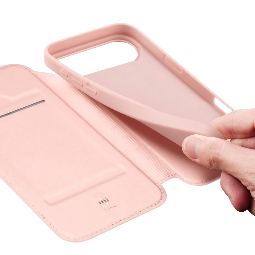 Étui portefeuille Skin Pro Series iPhone 17 Air, Or rose