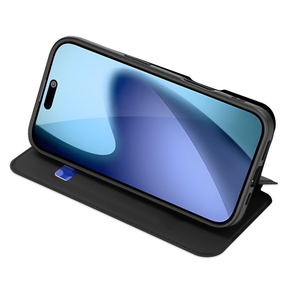 Étui portefeuille Skin Pro Series iPhone 17, Noir