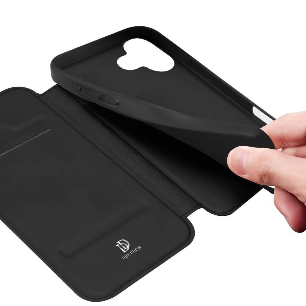 Étui portefeuille Skin Pro Series iPhone 17, Noir