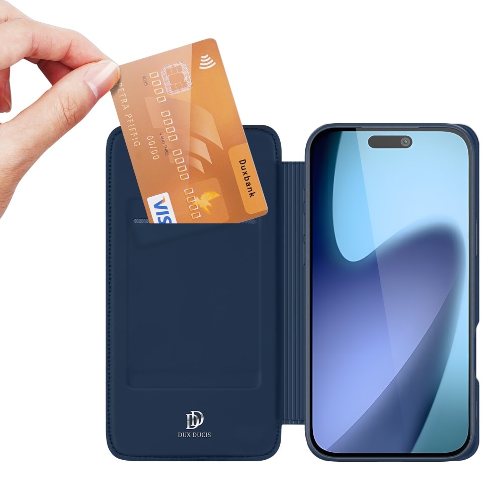 Étui portefeuille Skin Pro Series iPhone 17, Navy