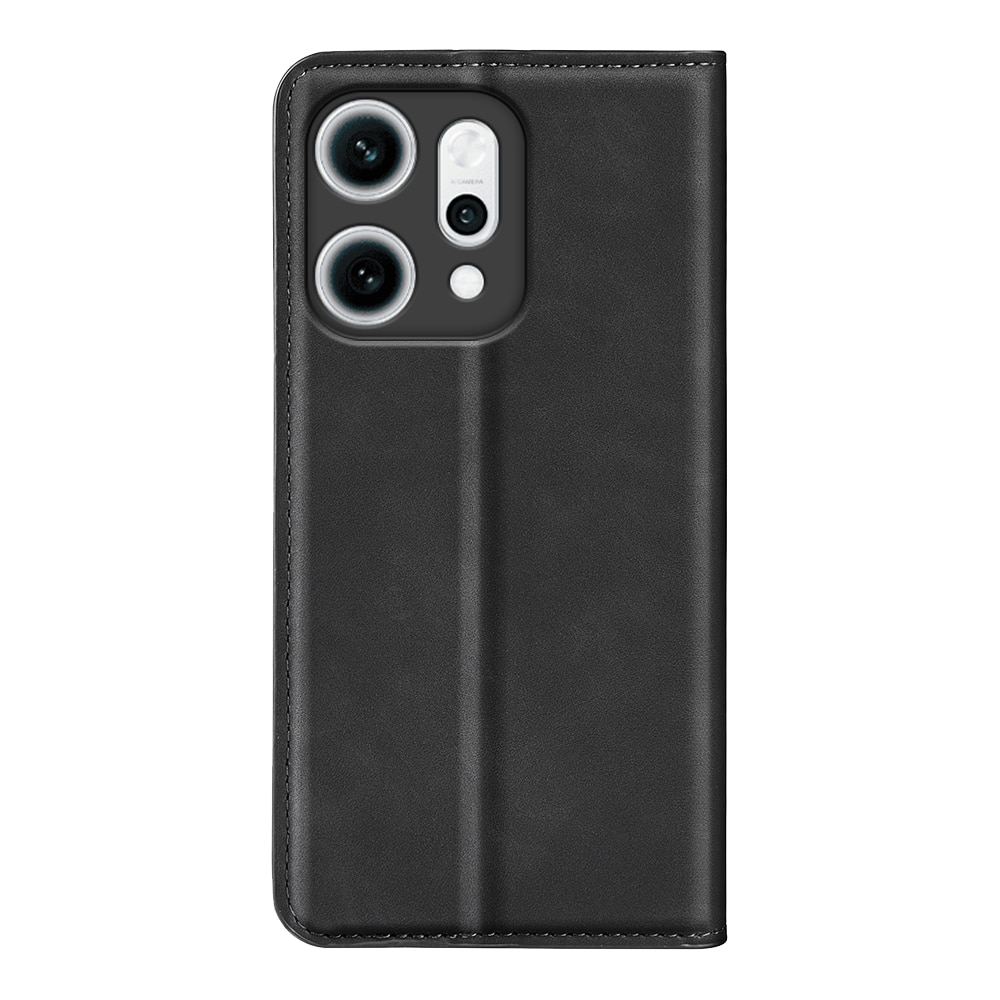 Coque portefeuille mince Oppo Reno 14, Noir
