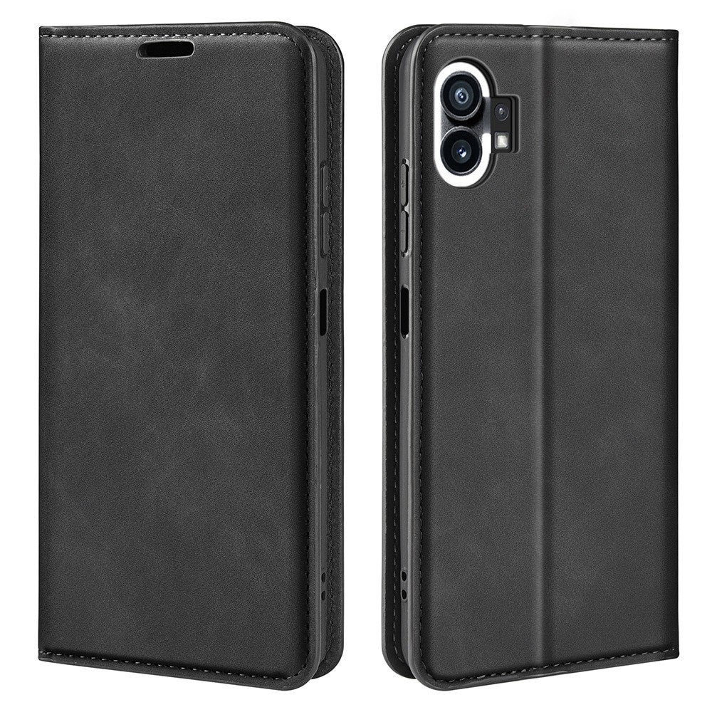 Coque portefeuille mince Nothing Phone 1, noir