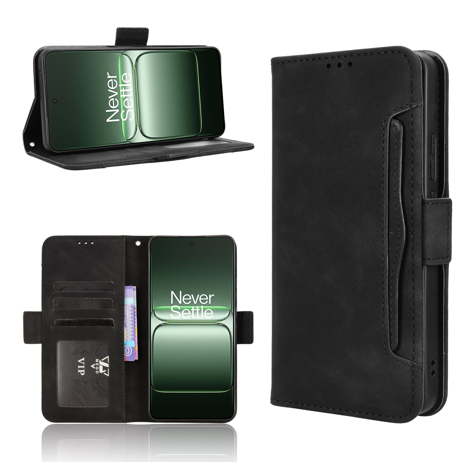 Étui portefeuille Multi  OnePlus Nord CE5, noir