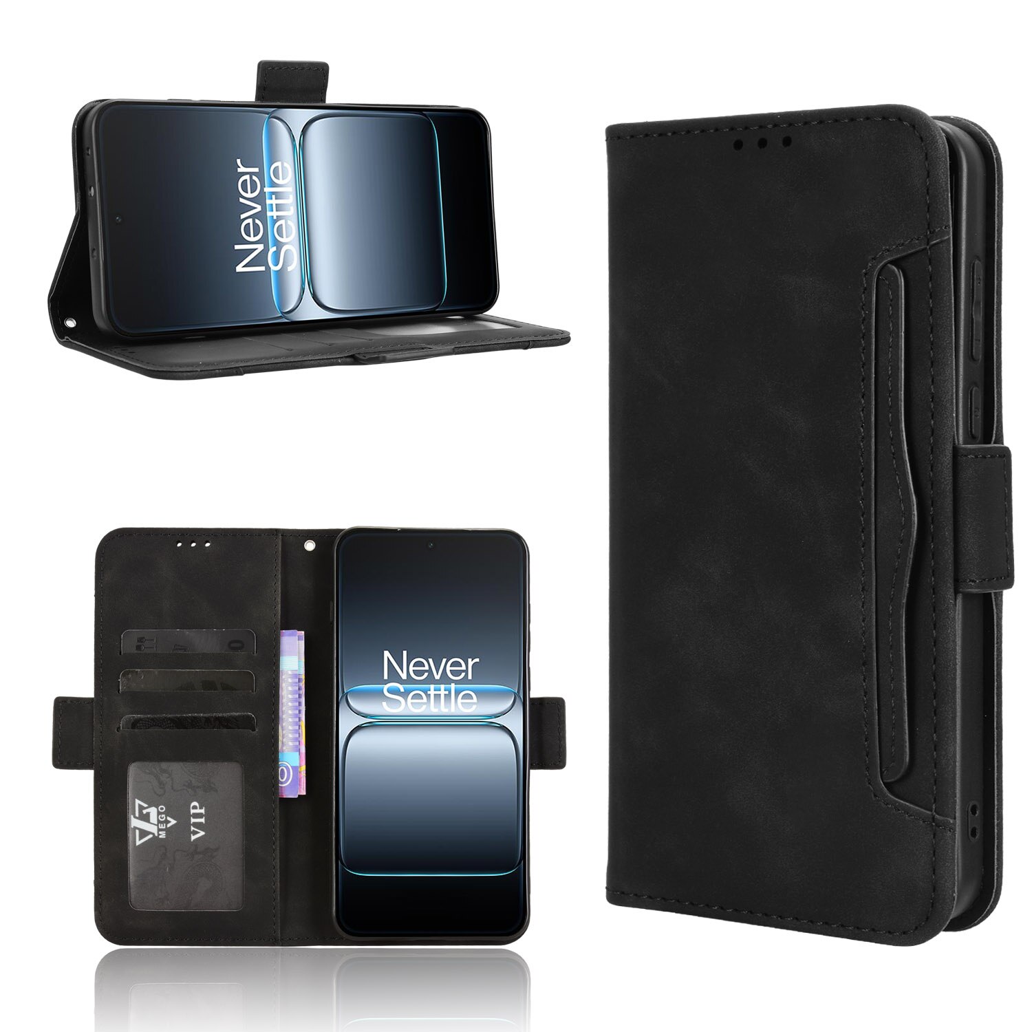 Étui portefeuille Multi  OnePlus Nord 5, noir