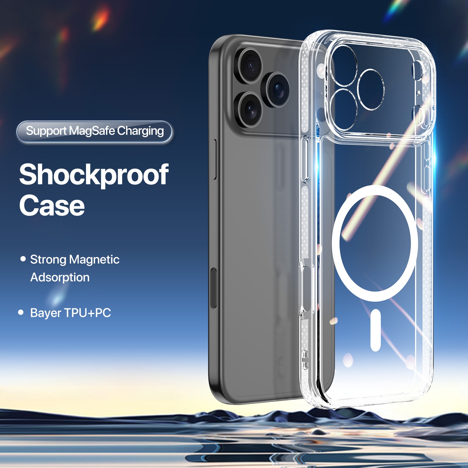 Clin Series MagSafe iPhone 17 Pro, transparent