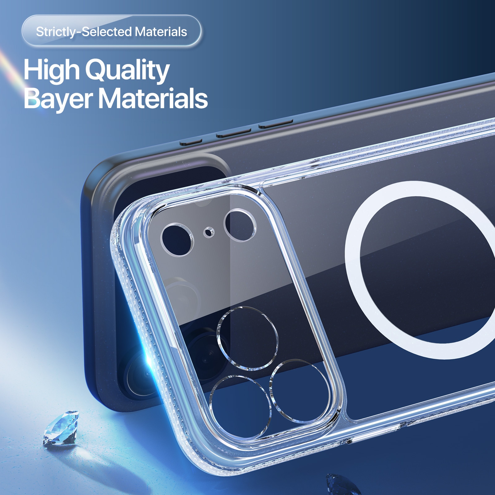 Clin Series MagSafe iPhone 17 Pro, transparent