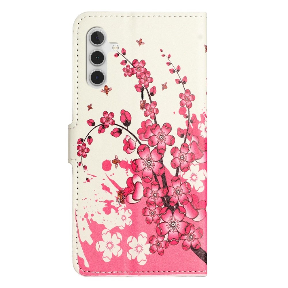Étui portefeuille Samsung Galaxy A14, Fleurs de cerisier