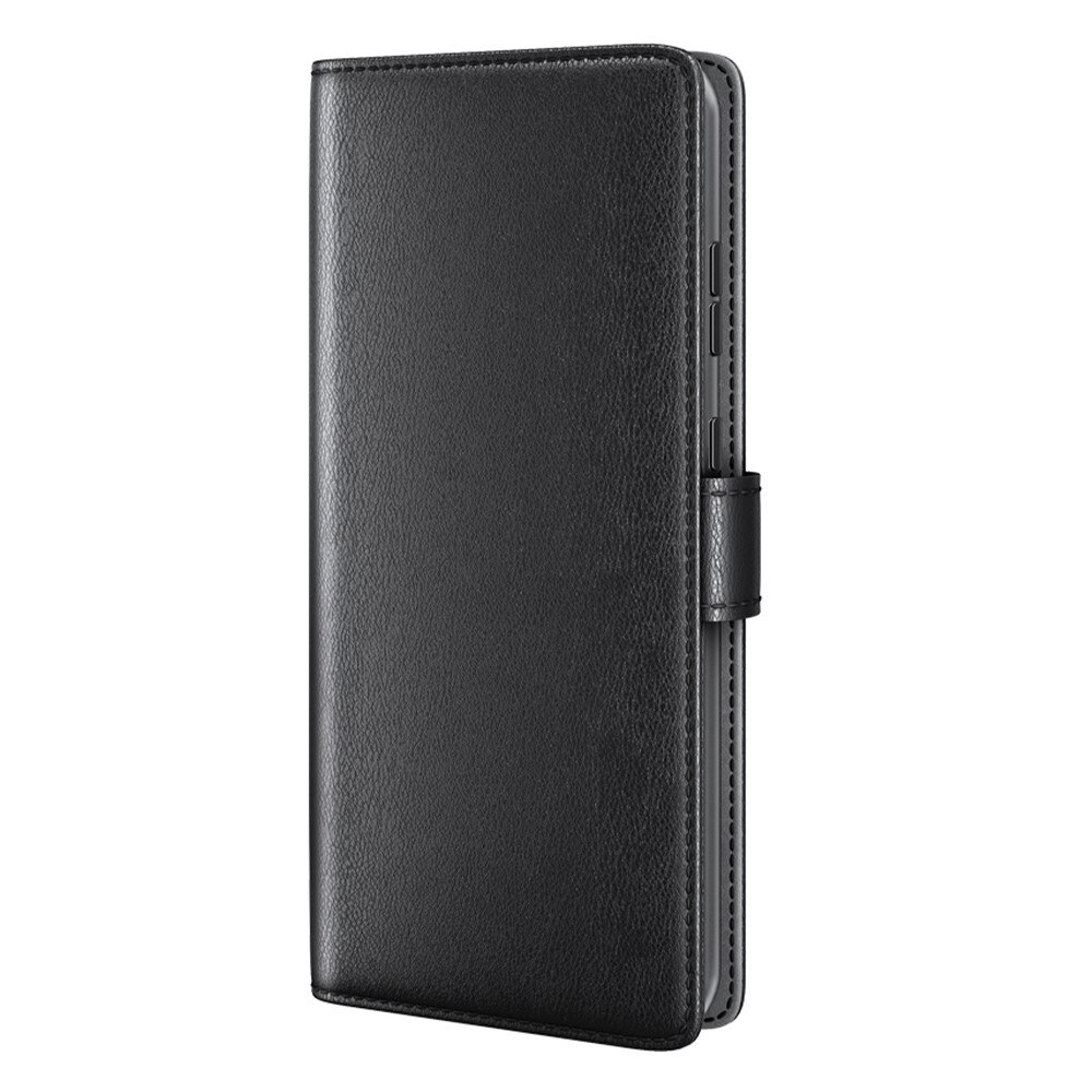 Étui en cuir veritable Samsung Galaxy A14, Noir