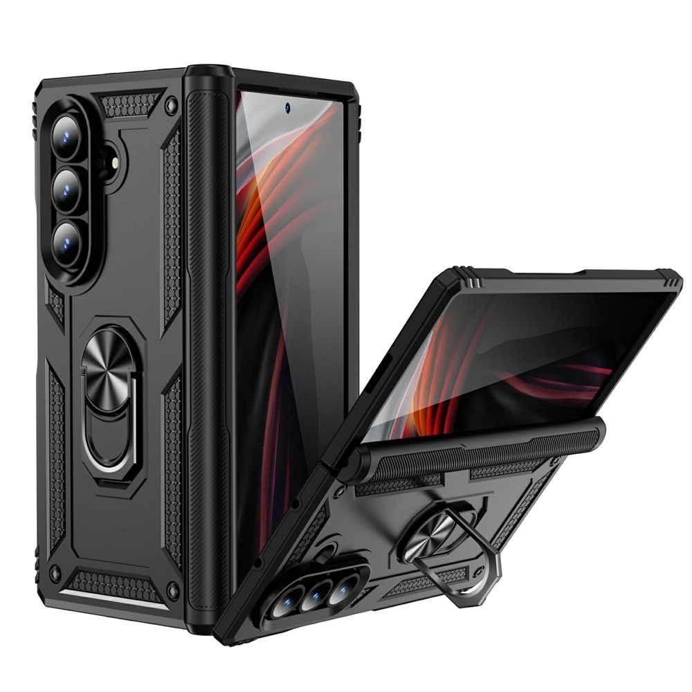 Coque hybride Tech Ring Samsung Galaxy Z Fold 7, noir