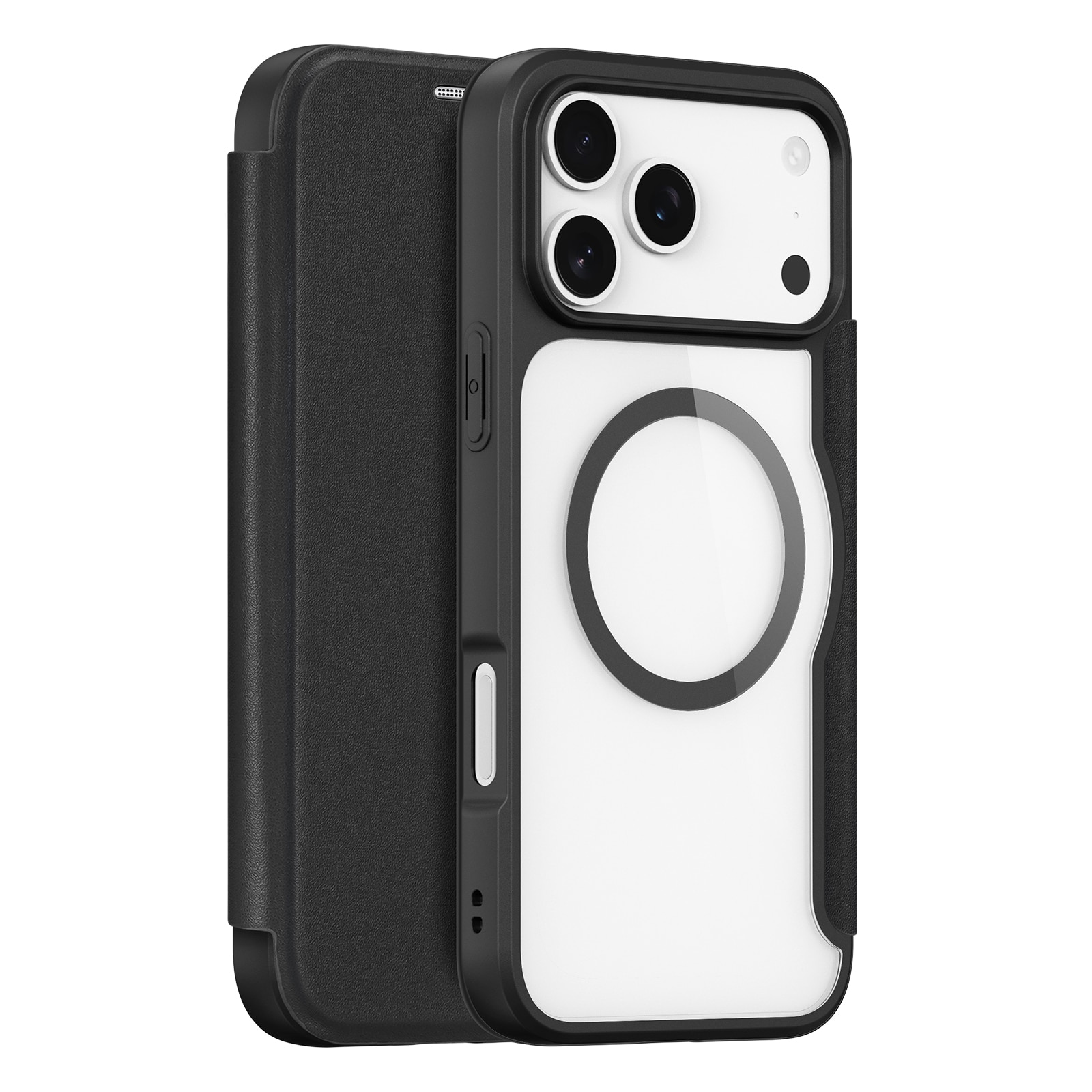 Étui portefeuille Skin X Pro MagSafe iPhone 17 Pro, Noir