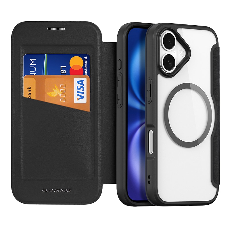 Étui portefeuille Skin X Pro MagSafe iPhone 17, Noir