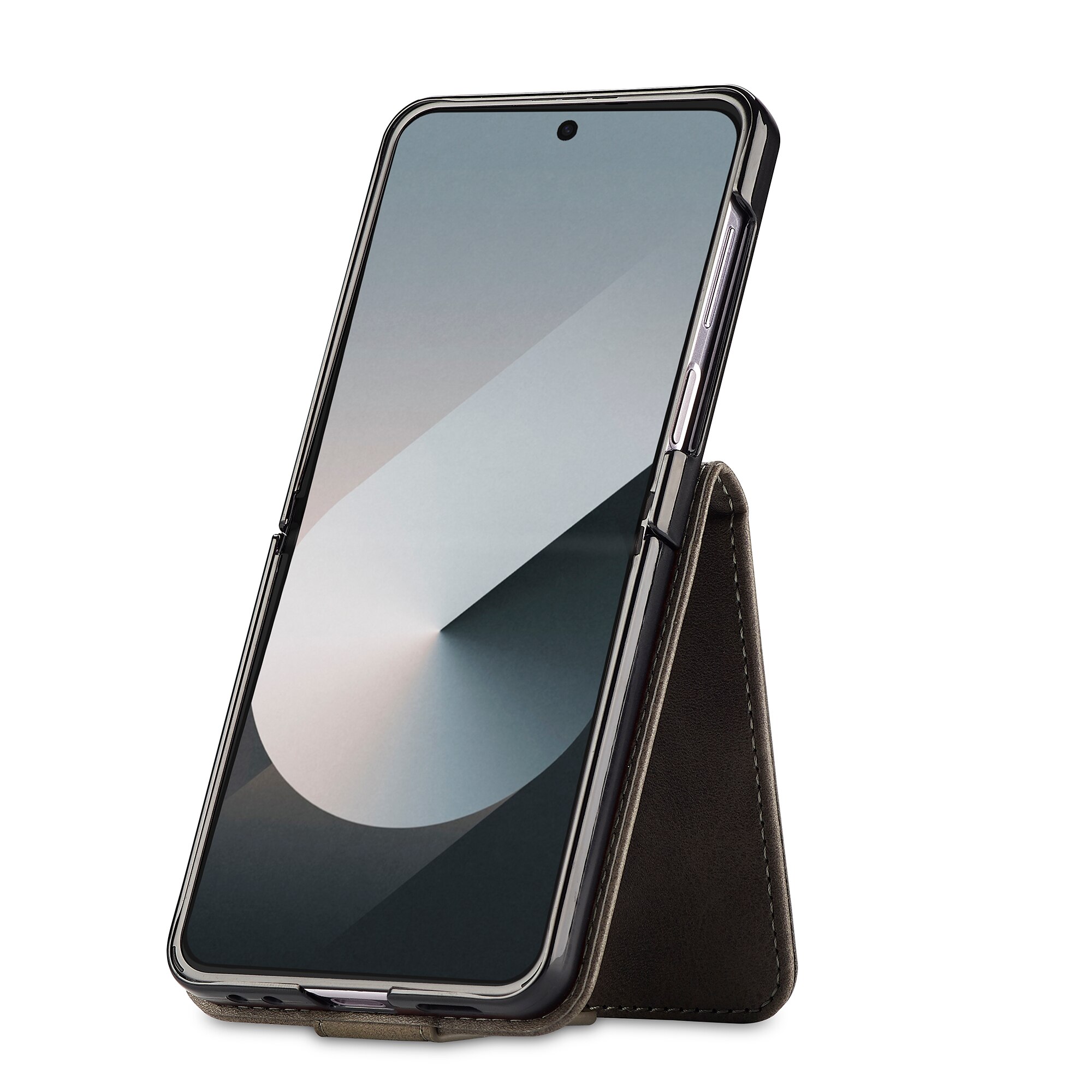 Étui portefeuille Samsung Galaxy Z Flip 7, Marron
