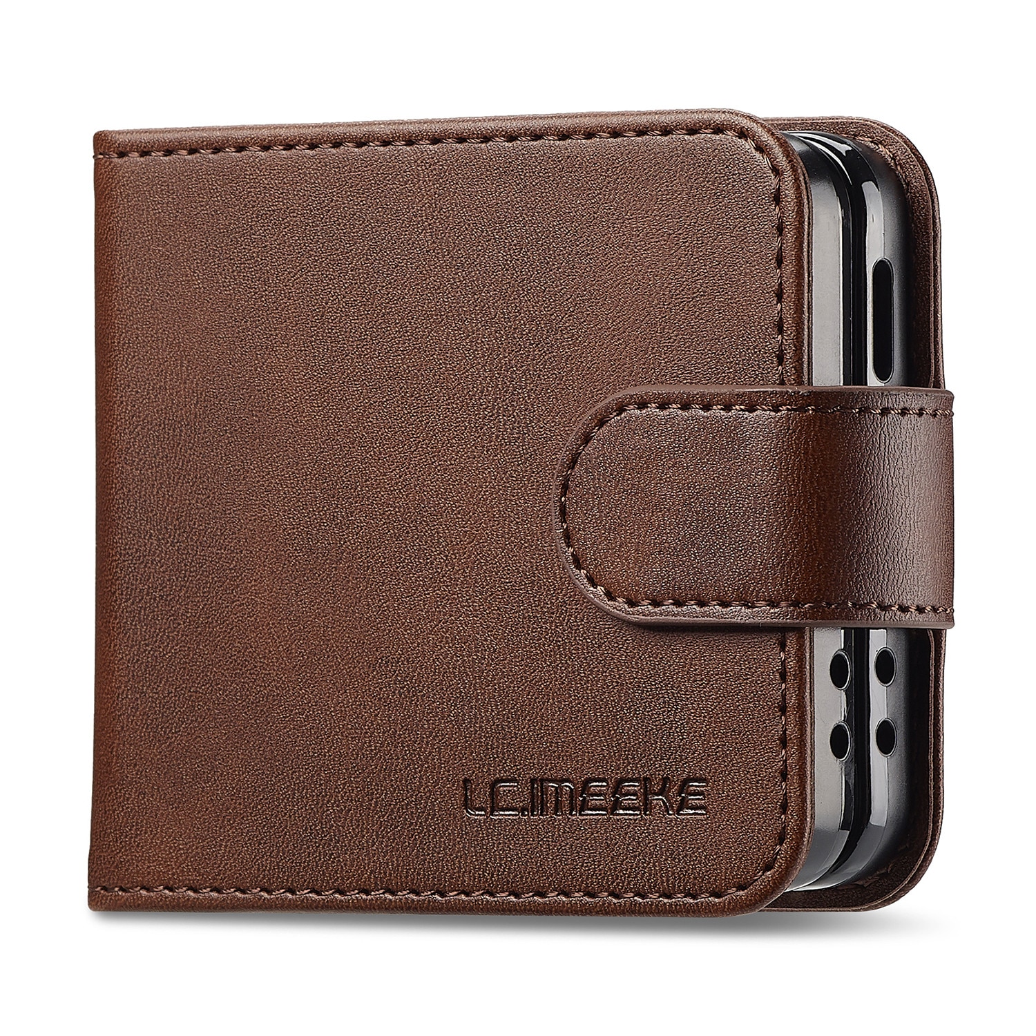 Étui portefeuille Samsung Galaxy Z Flip 7, Marron