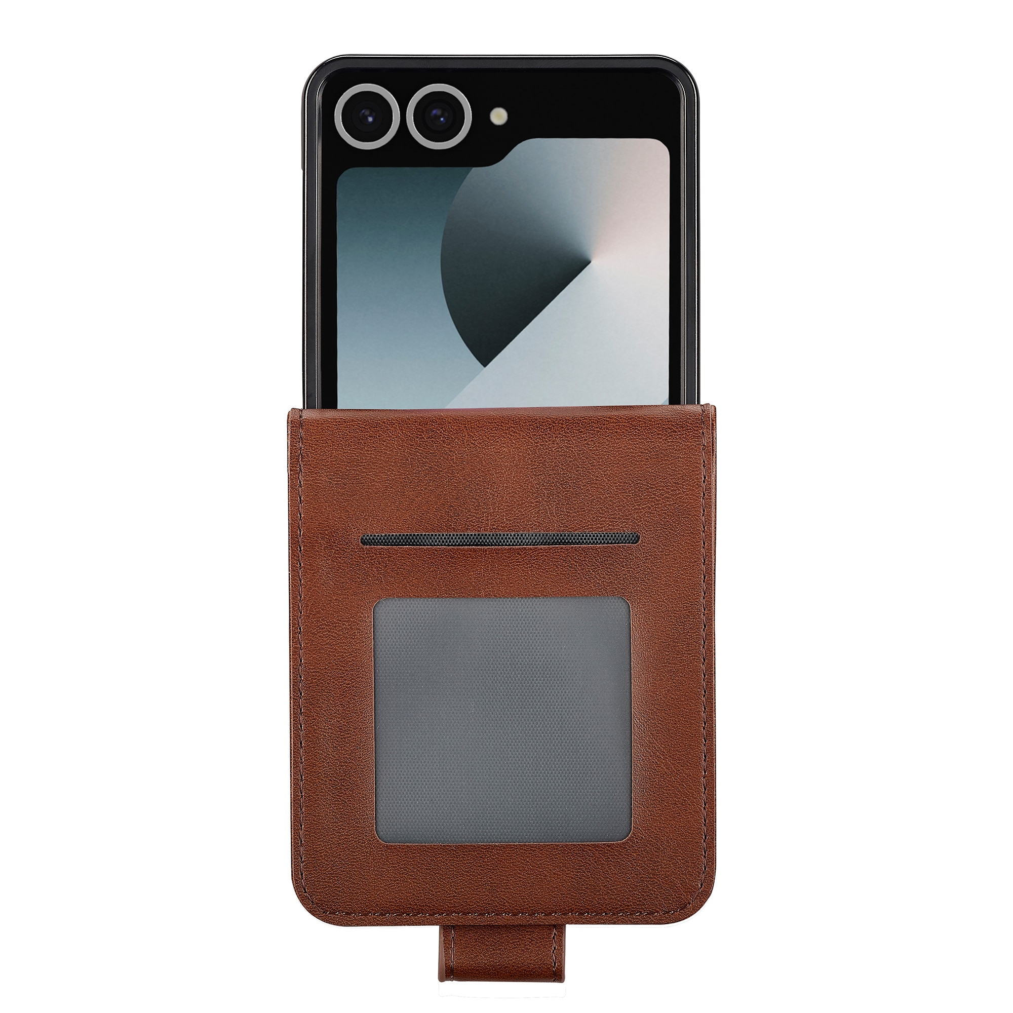 Étui portefeuille Samsung Galaxy Z Flip 7, Marron