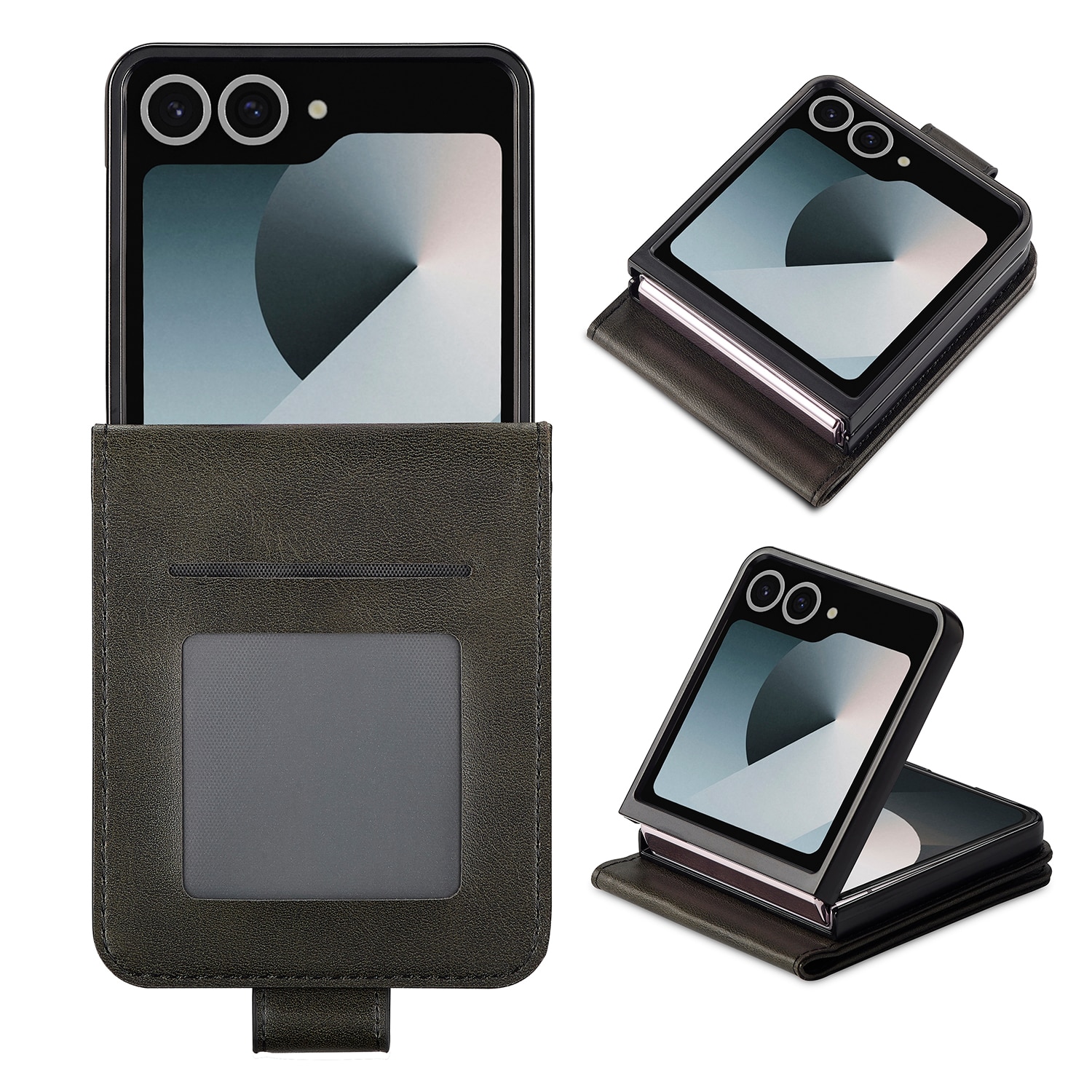 Étui portefeuille Samsung Galaxy Z Flip 7, Noir
