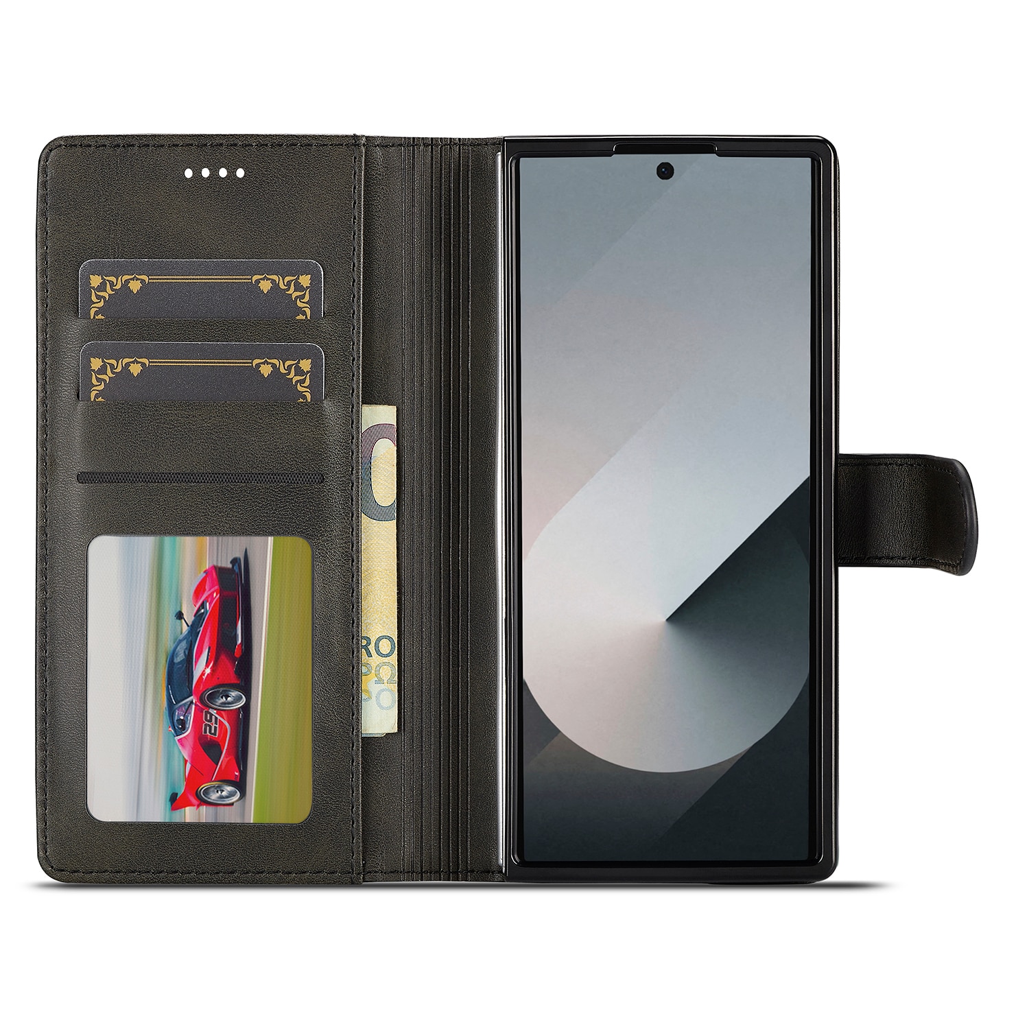 Étui portefeuille Samsung Galaxy Z Fold 7, Noir