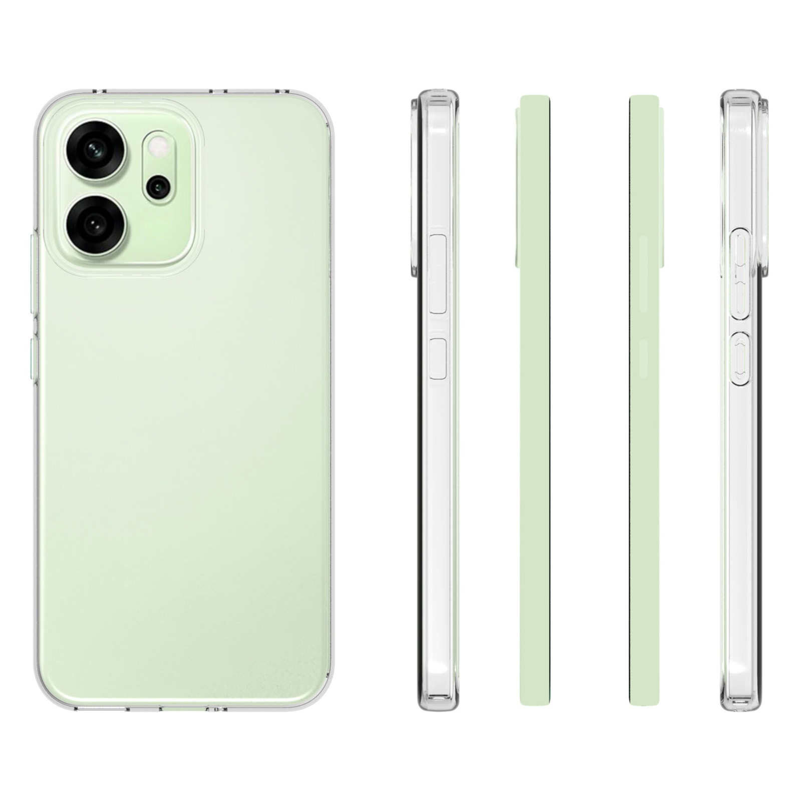 TPU Coque Oppo Reno 14 F, Transparent