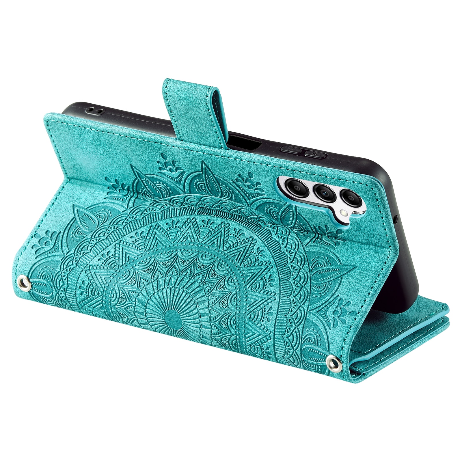 Étui portefeuille Mandala Samsung Galaxy S25 FE, Vert
