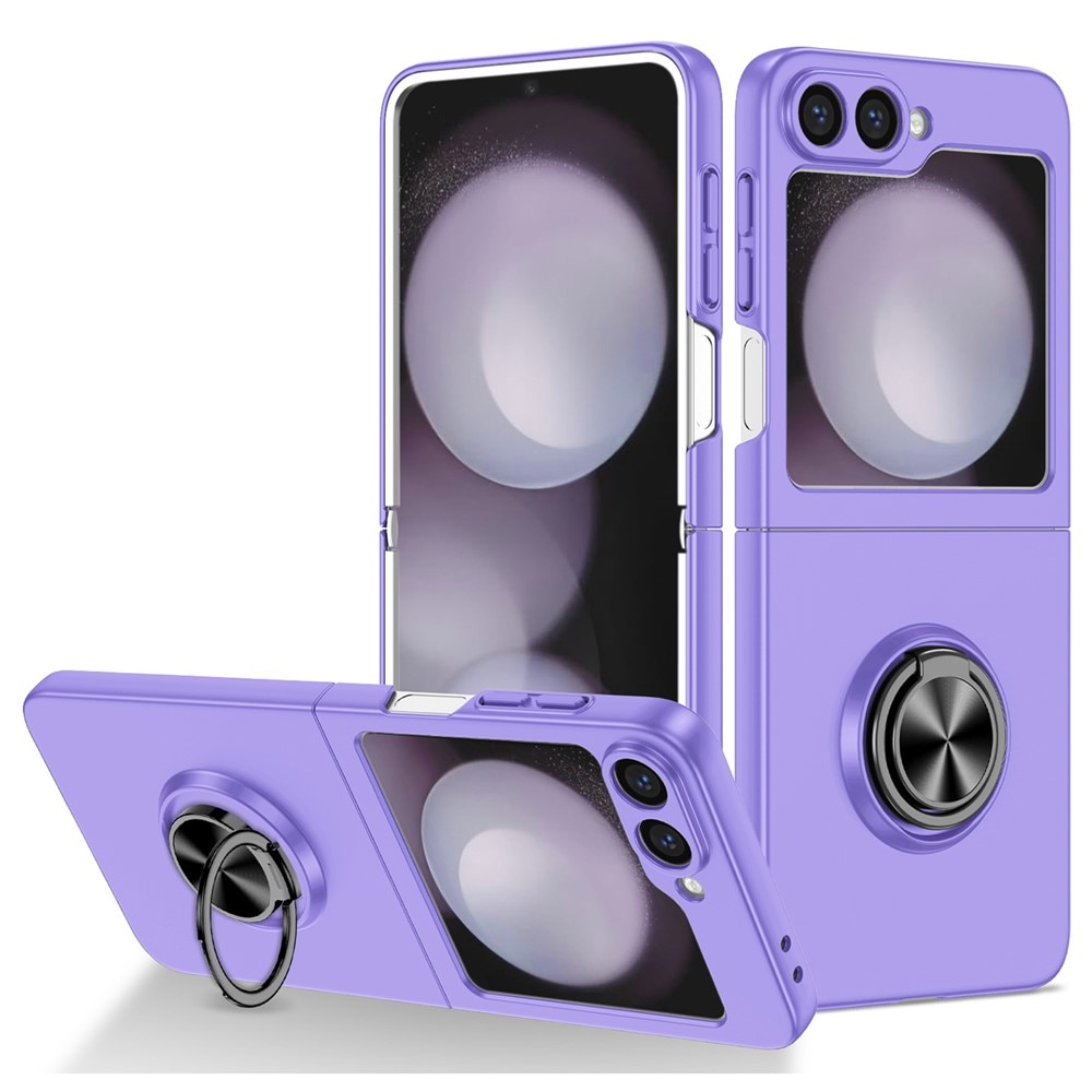 Coque magnétique avec porte-bague Samsung Galaxy Z Flip 7, Violet