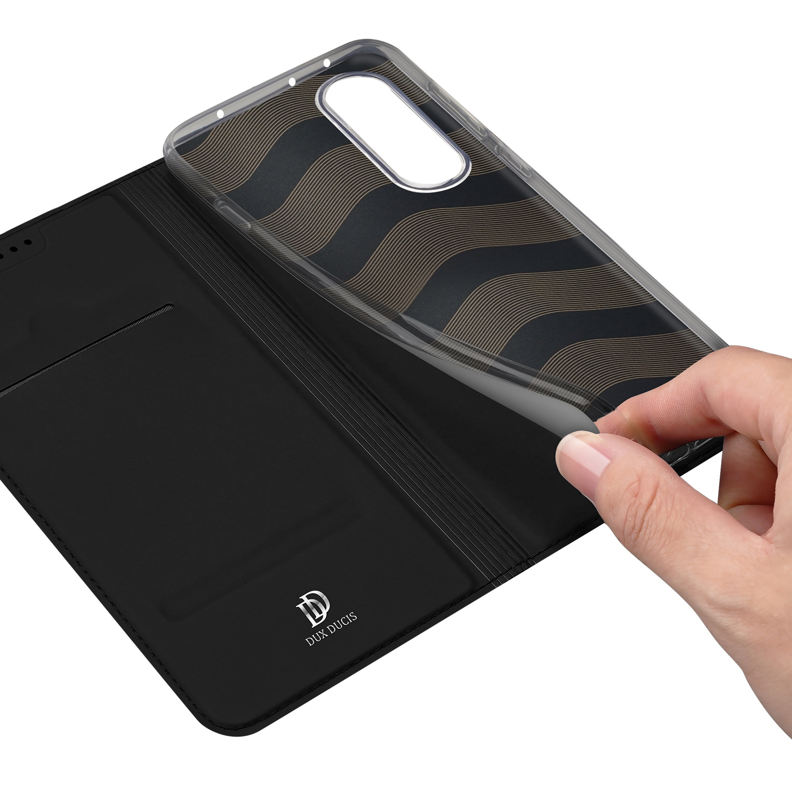 Étui portefeuille Skin Pro Series  OnePlus Nord 5, Noir