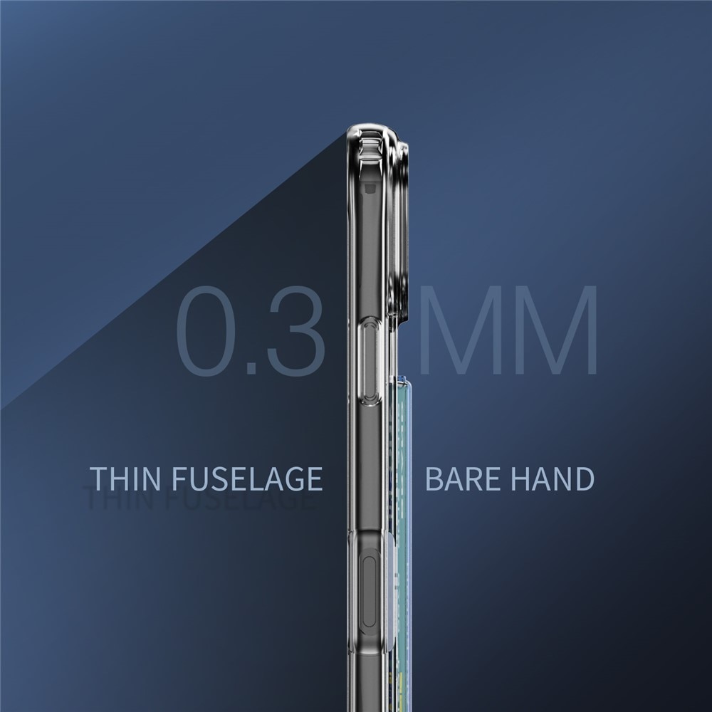 Coque hybride à cartes iPhone 17 Pro Max, Transparent